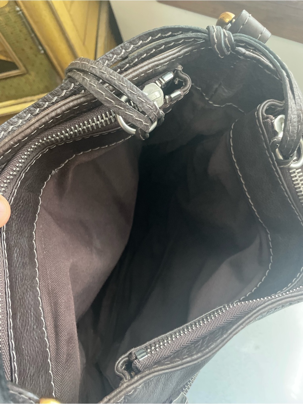 CHLOE OG VTG Y2K Paddington Philo Brown Leather Shoulder Bag Lock & Key RARE EUC - Picture 6 of 8